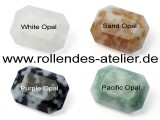 Blumenkissen Carr� mit Mosaik Carbochon in Sand Opal