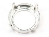 Metallfassung f�r 8mm Rivoli, silbergl�nzend