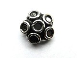 Perlkappe mit Ringen 12 x 3mm