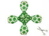 Drop-Cross im Swarovski Perlenmix