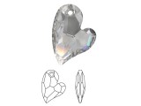 SWAROVSKI ELEMENTS 6261 Devoted 2U Heart - 36mm