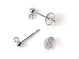 1 Ohrstecker mit �se, echt silber