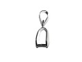 Collierschlaufe 12mm, platinfarbig