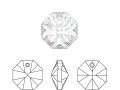 Swarovski 6401 - Octagon Pendant - 8mm
