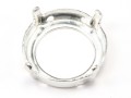 Metallfassung f�r 8mm Rivoli, silbergl�nzend