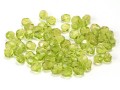 25 Glasschliffperlen Transparent Olive 6mm