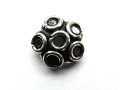 Perlkappe mit Ringen 12 x 3mm