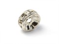 Swarovski Rondell - Crystal silberfarbig, nickelfrei 5mm