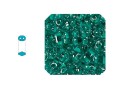 Twin Bead - Crystal inside Green - 10g
