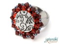 Gro�e Wechselscheibe aus Swarovski Biconen