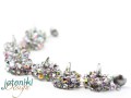 Twin Flower Armband mit Spikes