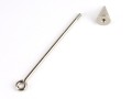 Kettelstift Anh�nger mit �se, 30mm und Kegel