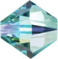 Preciosa MC Bead - 4mm - Blue Zircon AB2 - 30 Bicone