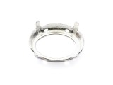 Metallfassung fr Fancy Stone 14 x 10, silberglnzend