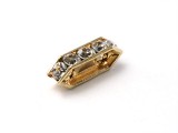 Steg - Crystal goldfarbig 10mm x 4mm