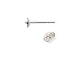 1 Ohrstecker fr Halblochperle  (1)