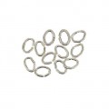 Ovaler Ringel, offen 4mm x 6mm x 0,7mm - 10 Stck