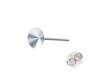 1 Ohrstecker mit Klebefassung fr 1122 14mm