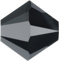 Preciosa Kristallperlen - 3mm - Jet Hematite - 30 Bicone
