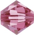 Preciosa MC Bead - 4mm - Rose AB- 30 Bicone