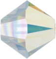 Preciosa MC Bead - 4mm - White Opal AB - 30 Bicone