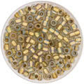 TOHO - Round 6/0 - Inside-Color Crystal/Gold-Lined