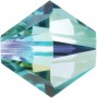 Preciosa MC Bead - 4mm - Blue Zircon AB2 - 30 Bicone