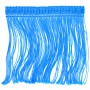 Fransenborte - Blau - 8cm x 10cm