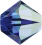 Preciosa MC Bead - 4mm - Sapphire AB - 30 Bicone