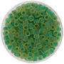 TOHO - Round 6/0 - Inside-Color Frosted Jonquil/Emerald-Lined